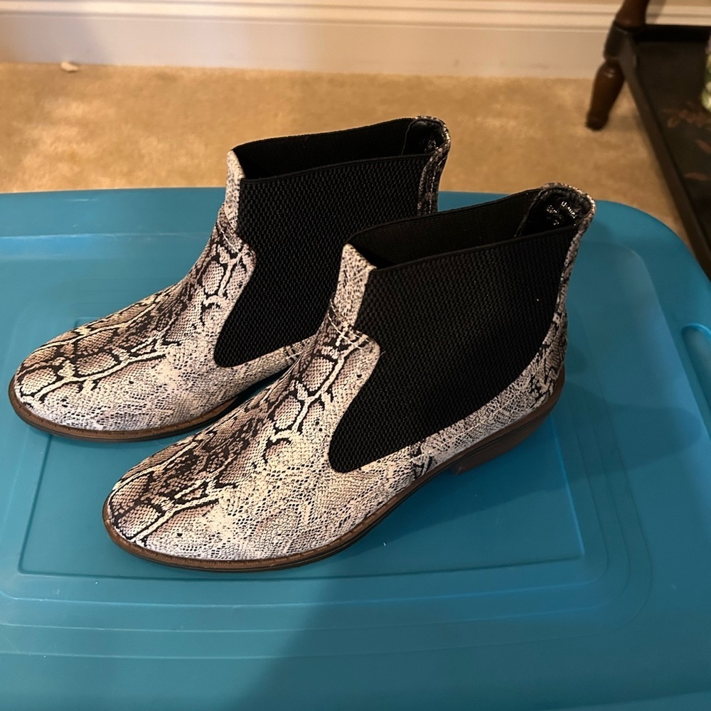 Snakeskin Ankle Boots
